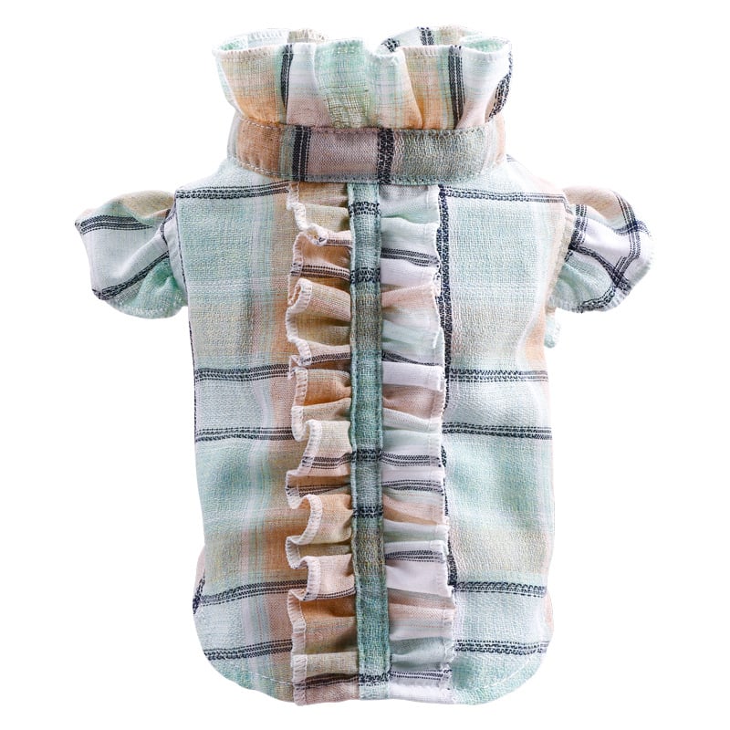 Summer Lightweight Pet Shirt for Cats with Wood Ear Design
