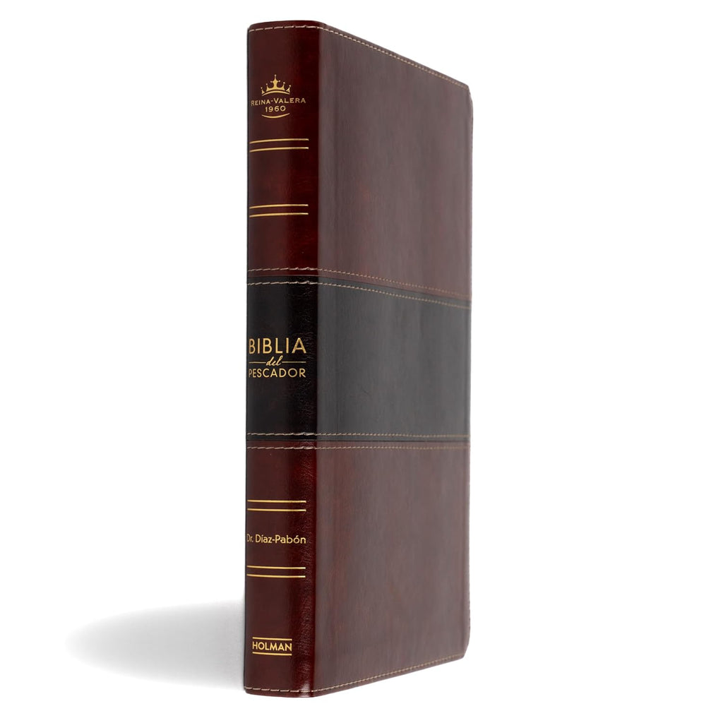Reina Valera 1960 Biblia Del Pescador, Letra Grande, Caoba Símil Piel | RVR 1960 Fisher of Men Bible Hand Size, Mahogany Leathertouch (Spanish Edition)