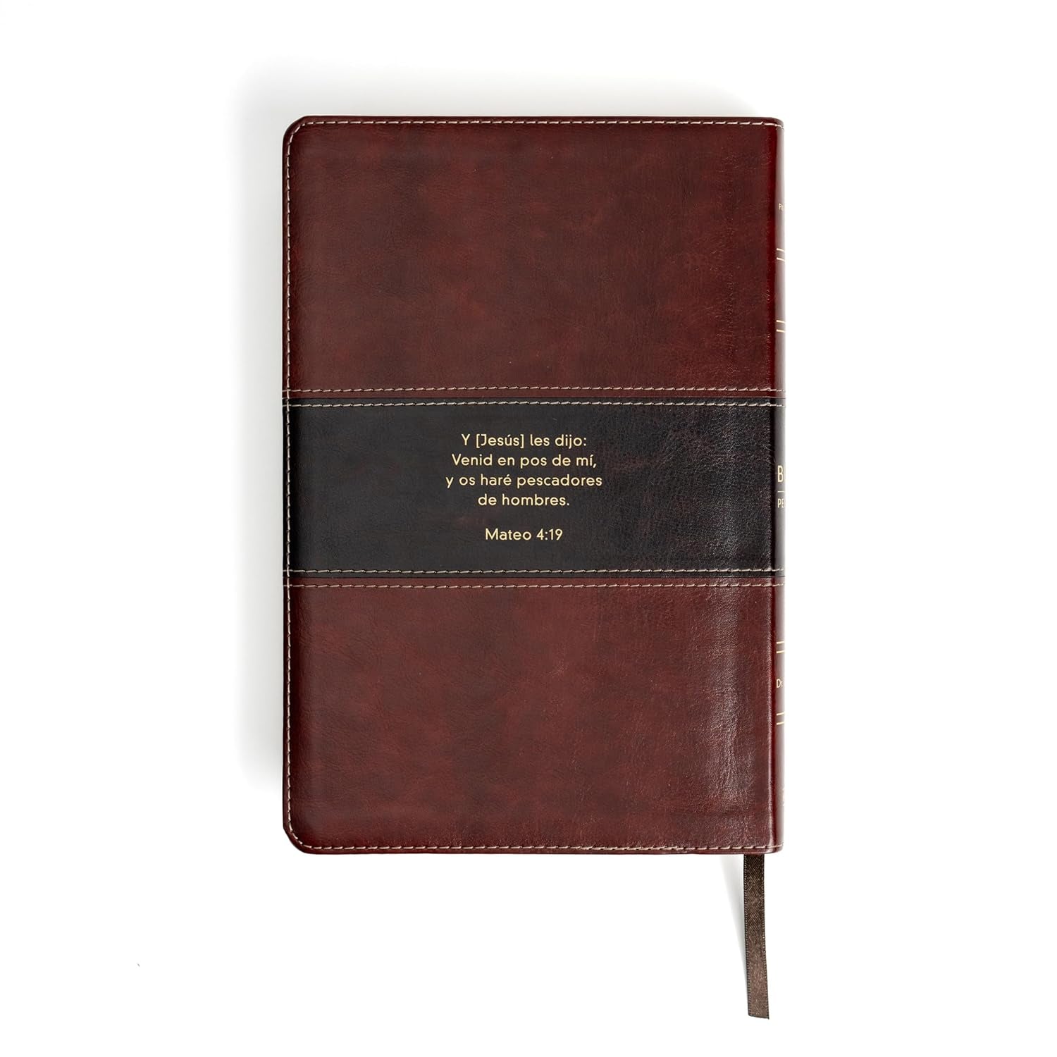 Reina Valera 1960 Biblia Del Pescador, Letra Grande, Caoba Símil Piel | RVR 1960 Fisher of Men Bible Hand Size, Mahogany Leathertouch (Spanish Edition)