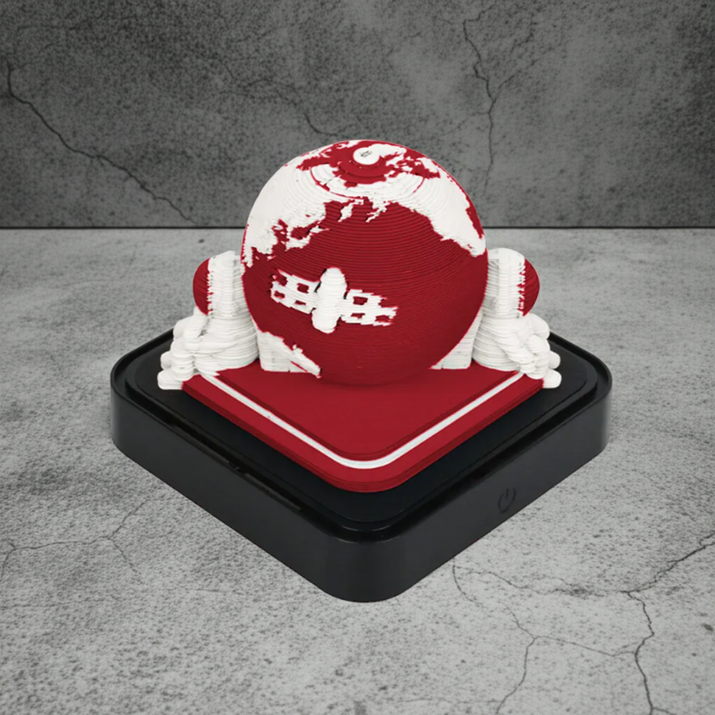 Bloc de Notas Calendario Astronauta 3D Tierra con Luz LED